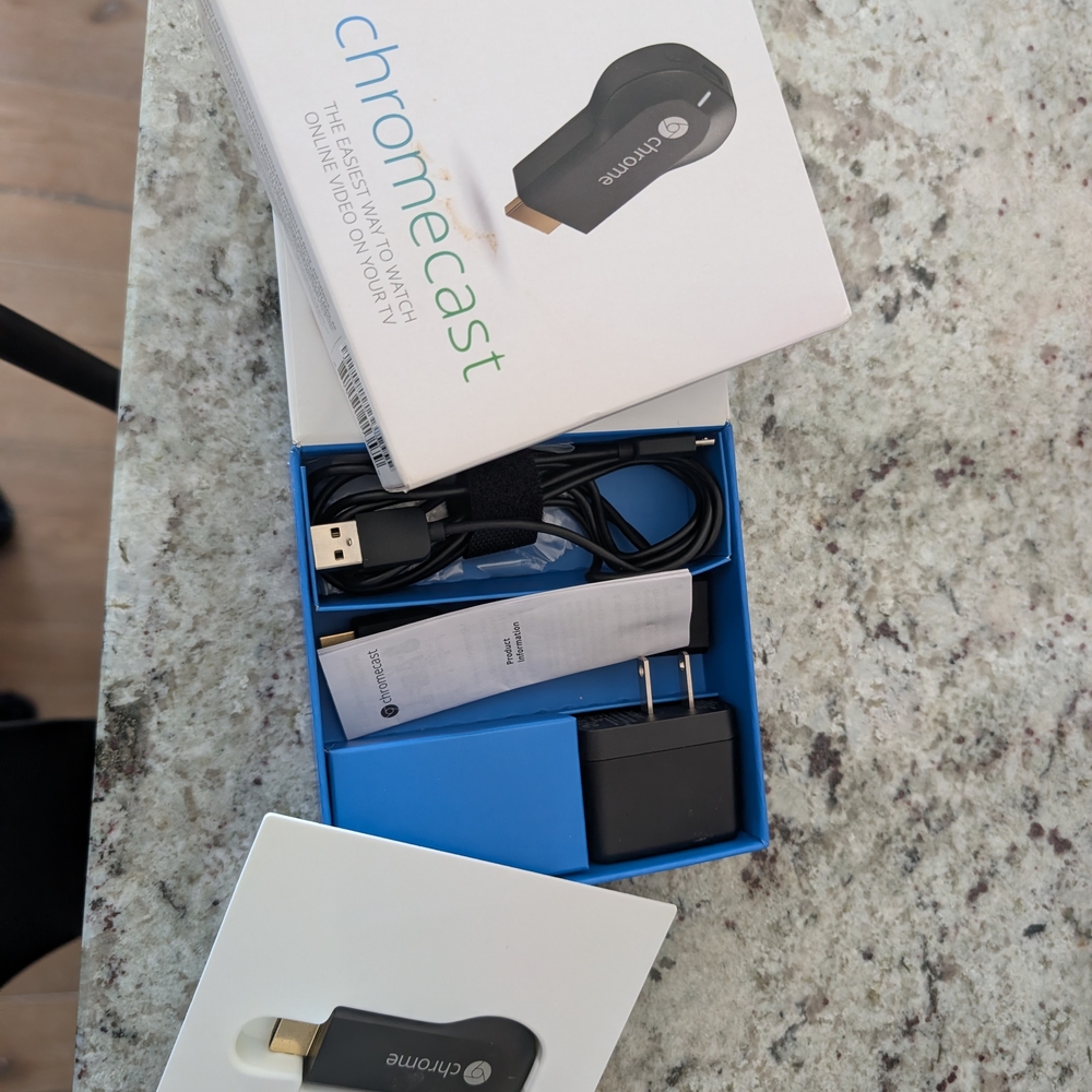 Google Chromecast Streaming Device - Black